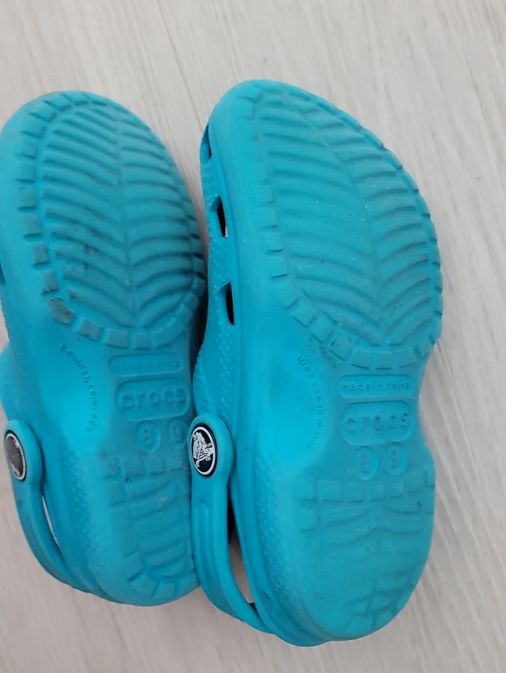 Crocs Kids Toddler Clogs Size 8/9 Blue Water Beach Pool Shoes